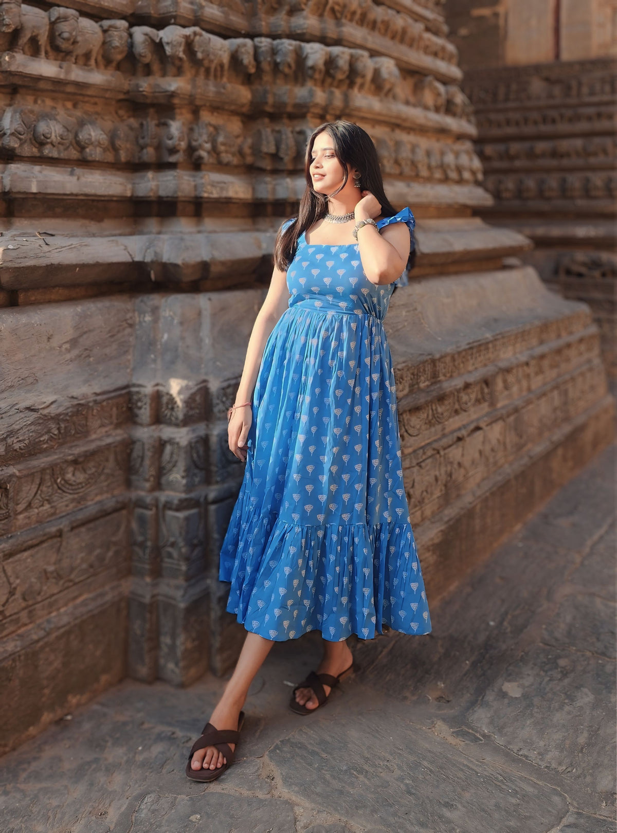 Flared Midi dress