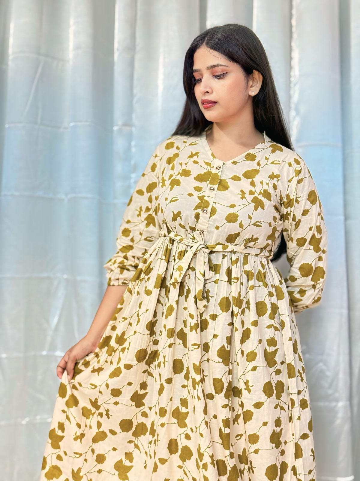 Tiered Fid & Midi Dress