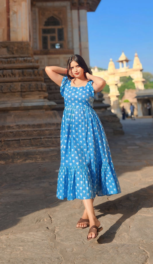 Flared Midi dress