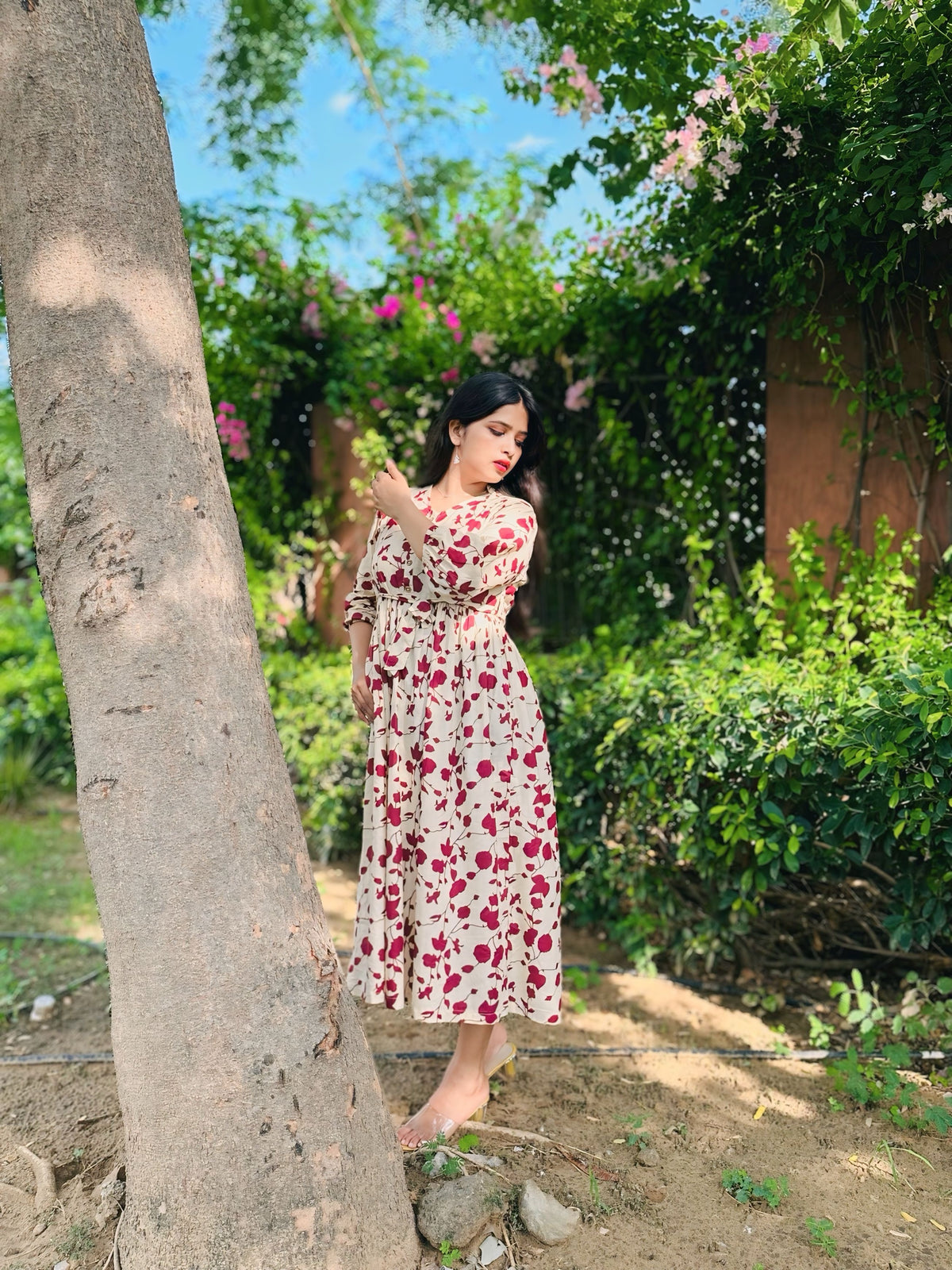 Tiered Fid & Midi Dress
