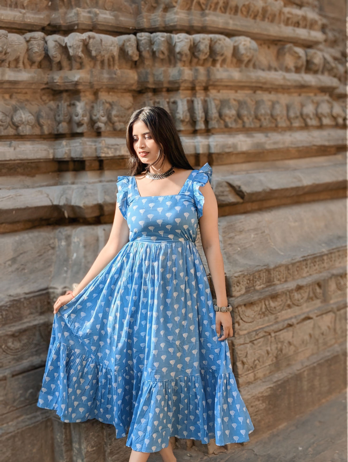 Flared Midi dress