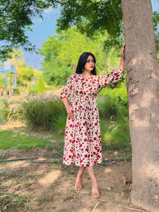Tiered Fid & Midi Dress