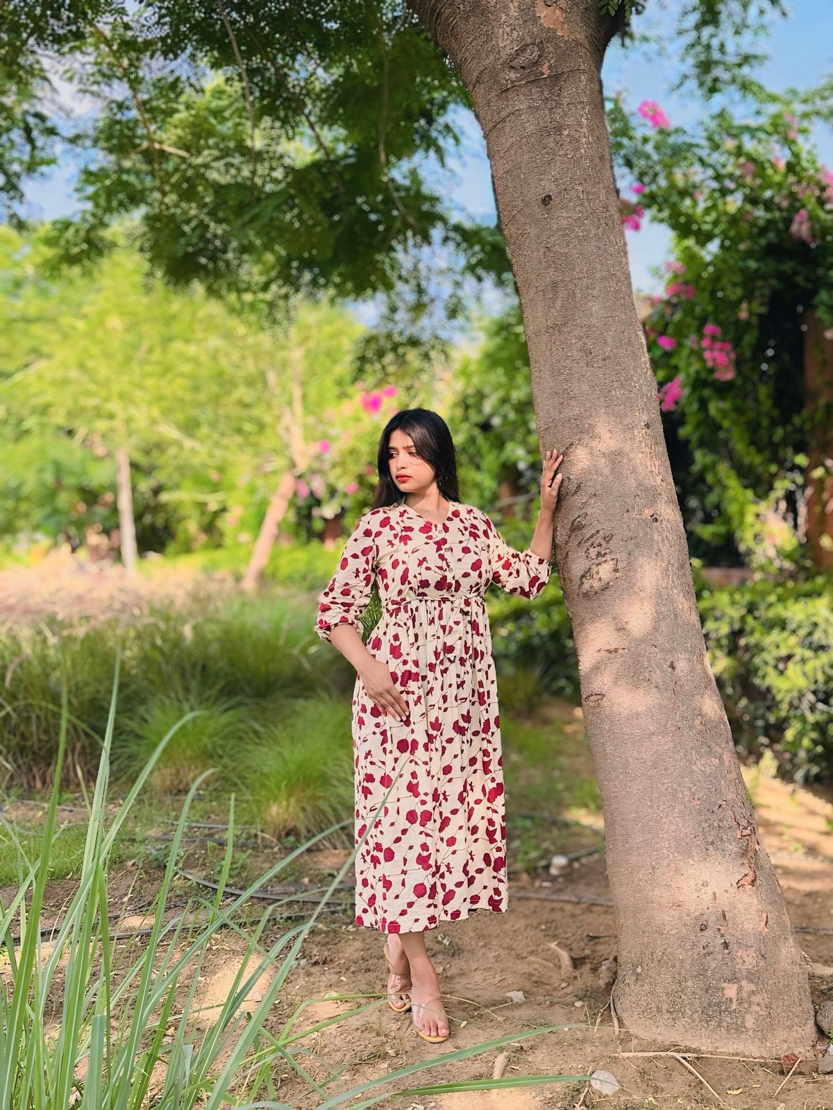Tiered Fid & Midi Dress
